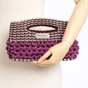 Walleska Ecochicc Handmade Brazilian Recycled Soda Tab Statement Bag